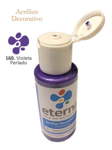 Acrílico Eterna 160 Violeta Perlado  50 Ml