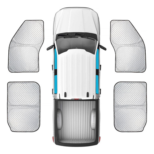 Paquete De 4 Parasoles Ventanas De Coche Ford F150 2021...