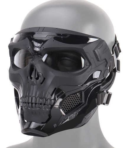 Cascos De Hockey Máscara Facial Completa Con Calavera Ajusta