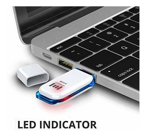 Mosdart - Memoria Usb 2.0 De 64 Gb (2 Unidades, 64 Gb, Con L