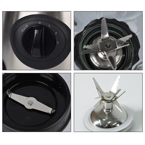 Licuadora De Acero Inoxidable Con Vaso De 1,5 Litros 2 En 1