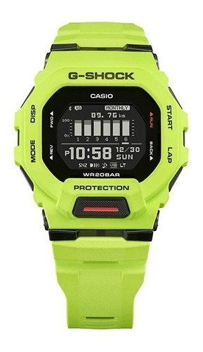 Reloj Casio G Shock Gbd-200-9 Verde Limón G-squad Watchcente