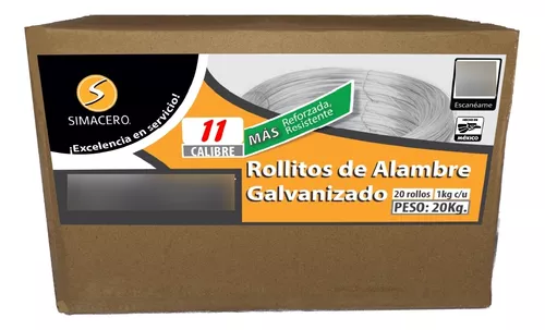 Alambre galvanizado calibre 11