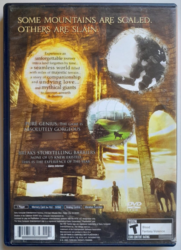 Shadow Of The Colossus Ps2 Completo - Wird Us (Usado)
