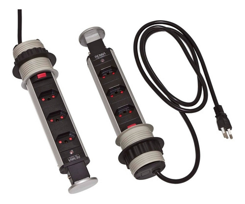 Tomada Torre Totem Multiplug Bancada Mesa Balcão Cozinha
