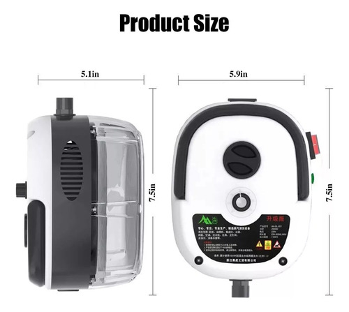 Limpador A Vapor De Alta Pressão 2500w 1l -