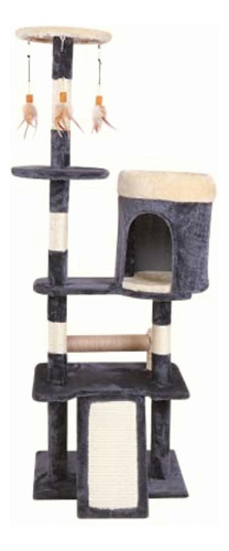 Fancy Pets Fl8462 Mueble Para Gato Con Rascadores Y Casa,