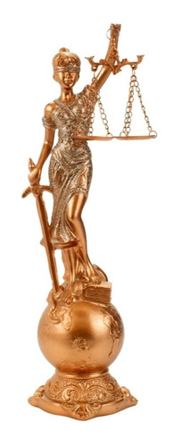 Deusa Da Justiça Estátua Dama Símbolo Direito Themis 42 Cm
