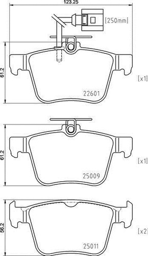 Balatas Brembo Audi Tt Fv3 Fvp 2.5 Rs Quatt. 2017-2019 L-m T
