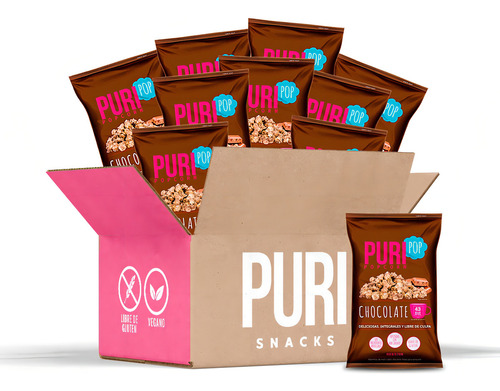 Pack Colación 20 Puripop Chocolate Individual