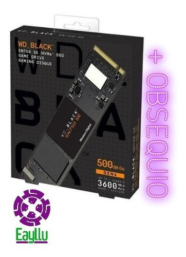  Wd Black 500gb Ssd M2 Nvme Sn750 Gen4 3600 Mb/s