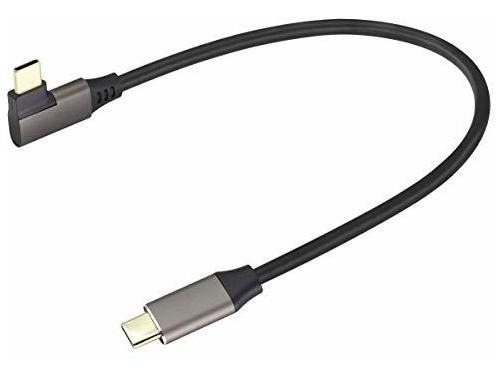 Cable Usb 3.1 Tipo C A Tipo C De 90 Grados De Aaotokk, 60 W
