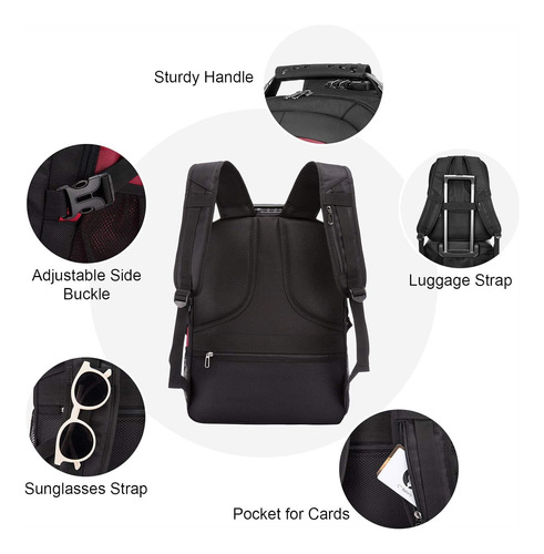 Mochila De Viaje Para Portátil Lovevook, Impermeable, Antirr