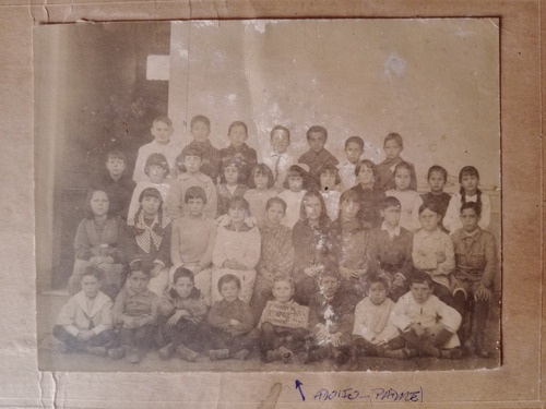 Antigua Foto Escolar Año 1900 (Usado)
