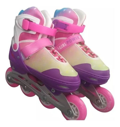 Patines En Línea Girl Power, Talla M 22,5-24cm