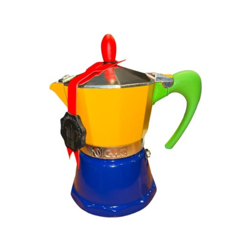 Cafetera Italiana Gat. Multicolor. 6 Pocillos