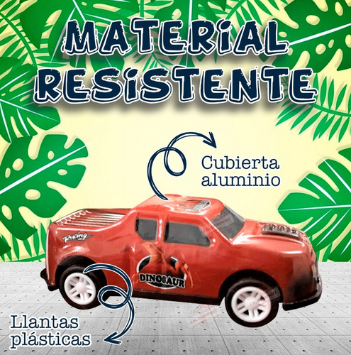 Imagen 3 de 9 de Set 6 Carritos Friccion Auto Animales Juguete Autobus A-314