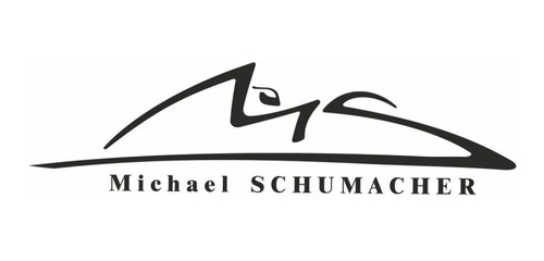 Calco En Vinilo Logo Michael Schumacher 40 Cm X 10 Cm