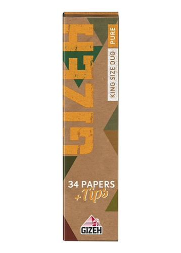 Sedas Gizeh Para Armar Organic Hemp King Size Con Tips