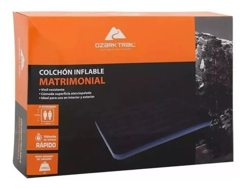 Imagen 2 de 2 de Colchon Matrimonial Inflable Ozark Trail De Inflado Rapido