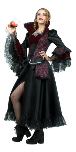 Disfraz Vampira Vampiro Victorian Halloween Fiesta Terror