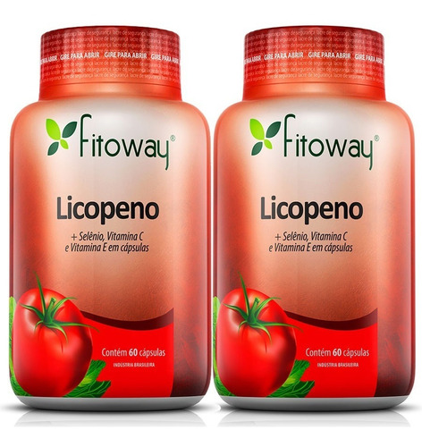 Licopeno De Tomate - Fitoway - 2x60 Cápsulas