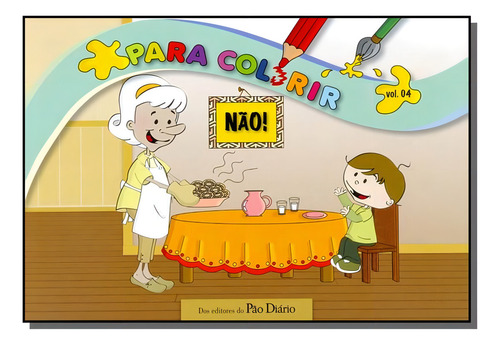 Para Colorir - Vol.4 - Nao, De Diversos Autores. Editora Pão Diario, Capa Mole Em Português, 2021