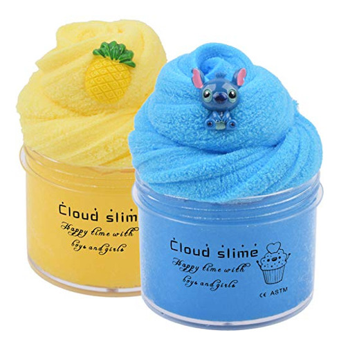 Pack De 2 Kits Upgrade Cloud Slime Stitch, Color Piña Azul