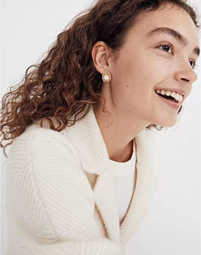 Pendientes De Perla Para Mujer Boho 18k Chapado En Oro Chasi