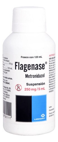Flagenase Suspensión 250 Mg/5 Ml, 1 Frasco 120 Ml + Dosificador