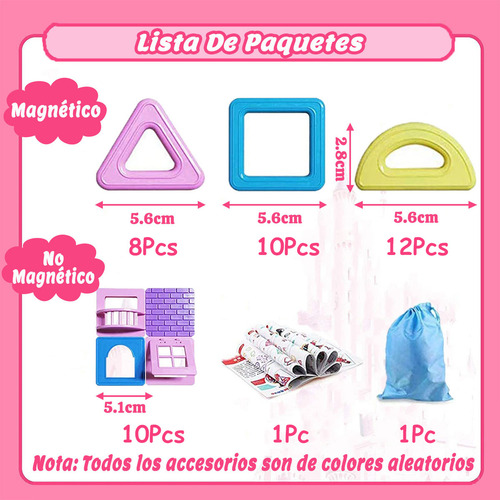 Juego De Bloques Magnéticos Educativos Niños Regalo 40pcs