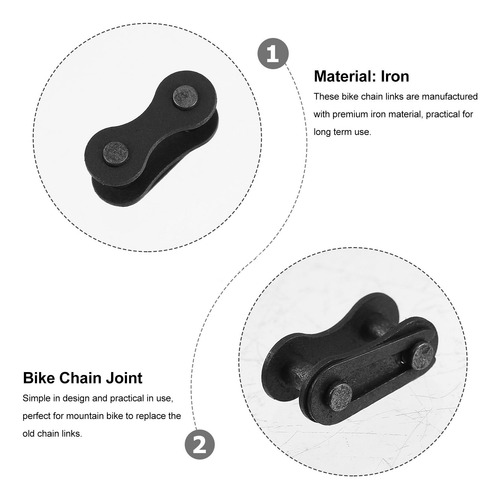 100 Piezas De Hebillas De Eslabones De Cadena De Bicicleta R