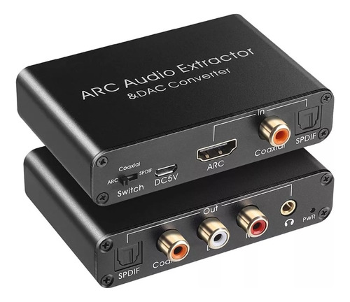 Extractor De Audio Hdmi 4k A Audio Optico Y Rca Original