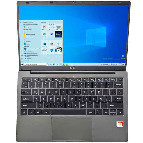 Imagen 2 de 7 de Notebook Cx Cx28000w Iron Gray 14.1 , Amd A9-9400 4gb De Ram 64gb Ssd, Amd Raderon R5 1366x768px Windows 10 Pro