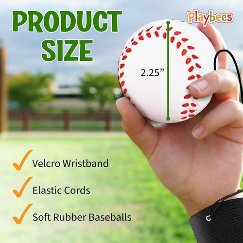 Pelotas De Muñeca Playbees - 6pk Con Elásticos Y Pulseras
