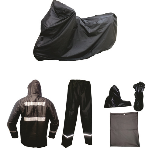 Combo Impermeable Moto 4 Piezas + Pijama Moto Enduro Sdc