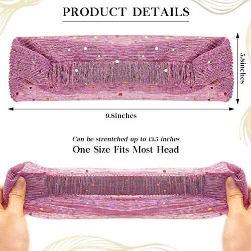 6 Diademas Bling Para Mujer, Diademas Bling Boho, Con Lentej