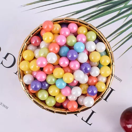  Rainbow Sprinkles - Perlas comestibles de color rosa y blanco,  chispas para pasteles, chispas de galletas, perlas de azúcar, perlas de  caramelo comestibles de 0.276 in, 4.59 oz, 4.6 onzas, para
