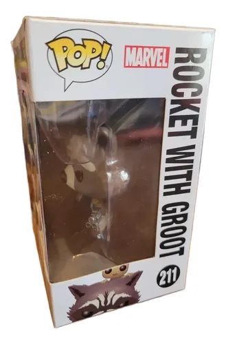 Funko Pop Guardians Of Galaxy Rocket With Groot Collector Ed