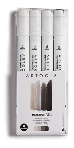 Marcador Artools Pictom Tipo Copic Tons De Cinza Quentes