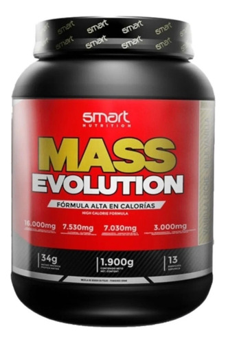 Proteina Mass Evolution 4 Lb - Unidad a $70122