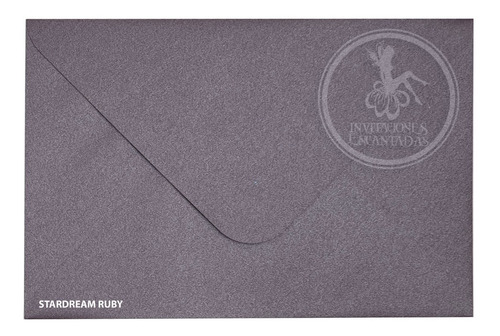 175 Sobres Papel Aperlado Nacarado 140g 15x22.5cm Mediacarta Color Stardream Ruby Liso