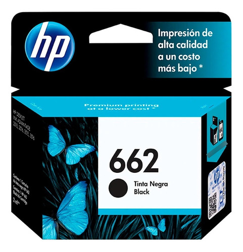 Cartucho Hp Original 662 Negro Cz103al Vigente