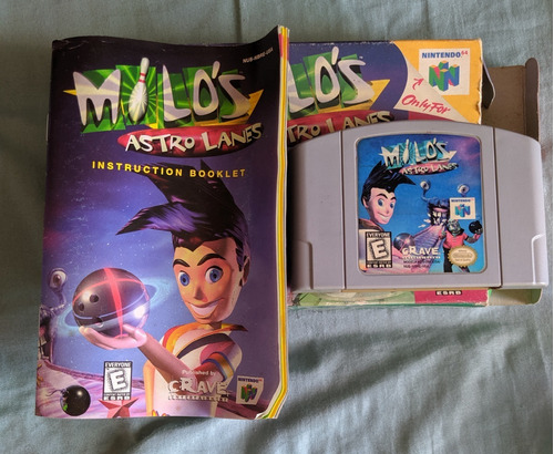 Milo's Astro Lanes N64 Original Caixa+manual