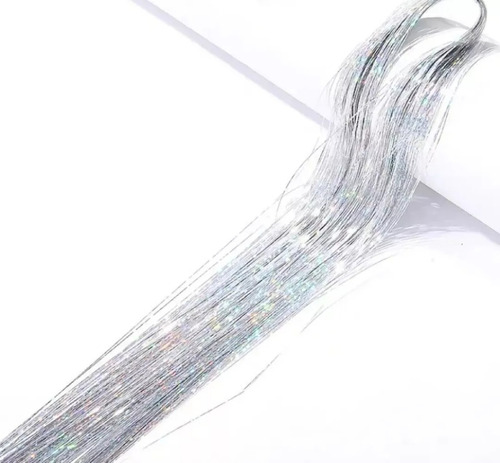 Tinsel Hair Extensiones Oropel Holográfico Cabello Brillante