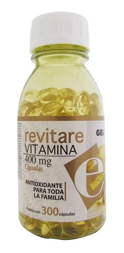 Revitare Vitamina E 400mg De 300 Caps Gelpharma 