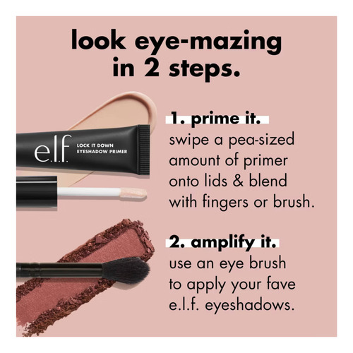 E.l.f Lock It Down Base Para Maquillaje De Sombras 0.23fl Oz TranslĂșcido