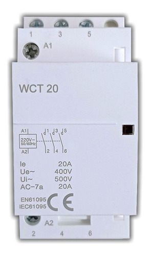 Contactor Relay Modular 20a 3p Din 220v Din - Electroimporta