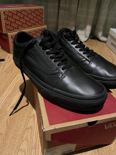 Zapatillas Vans Old Skool Cuero Importadas Igual A Nuevas (Usado)