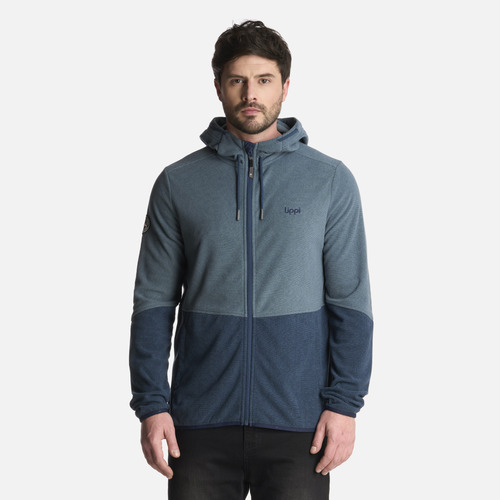 Polerón Hombre Stripes Nano-f Full Zip Hoody Azul Lippi